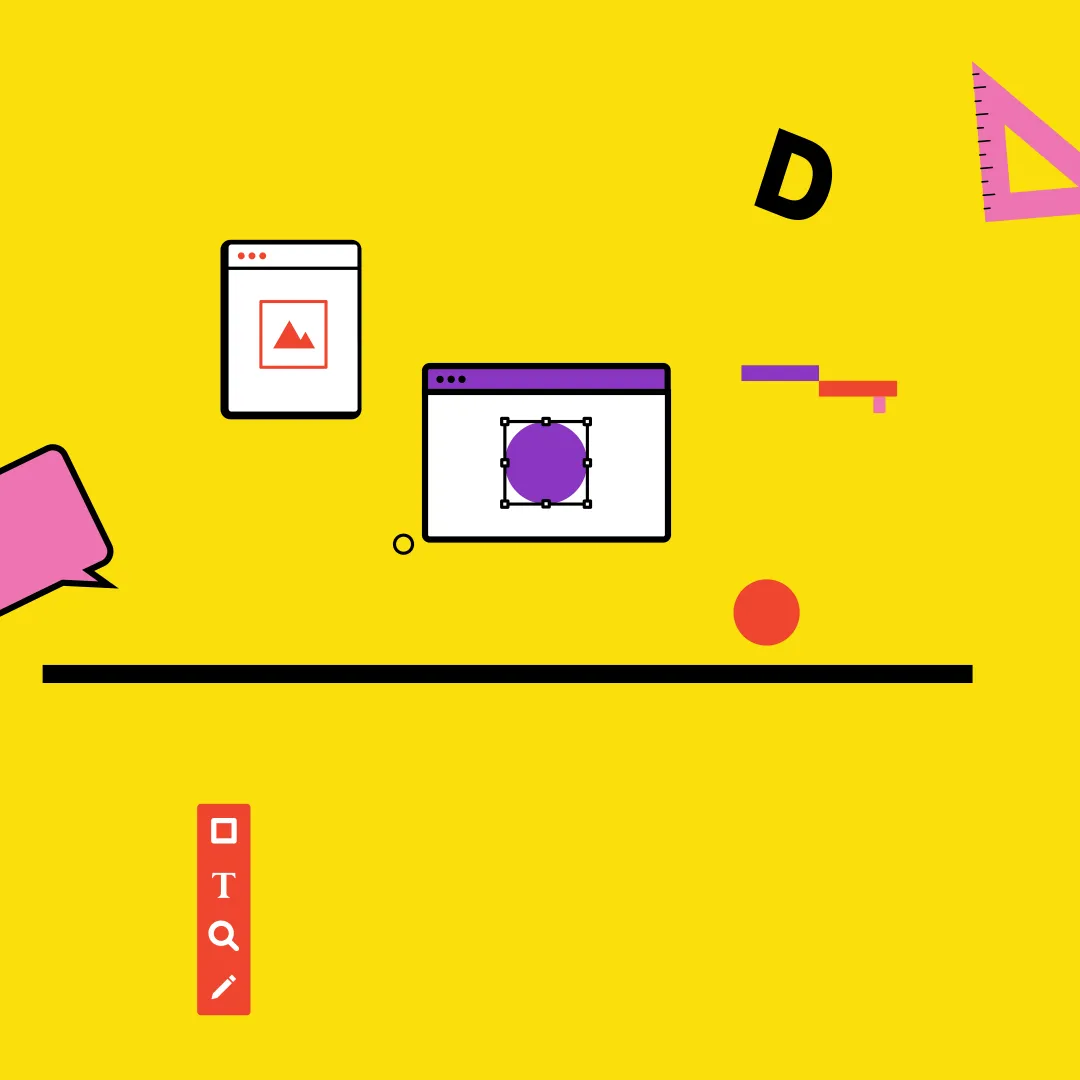A chaotic collection of computer desktop items